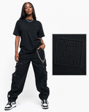 Raised in PG T-shirt — Black (model)